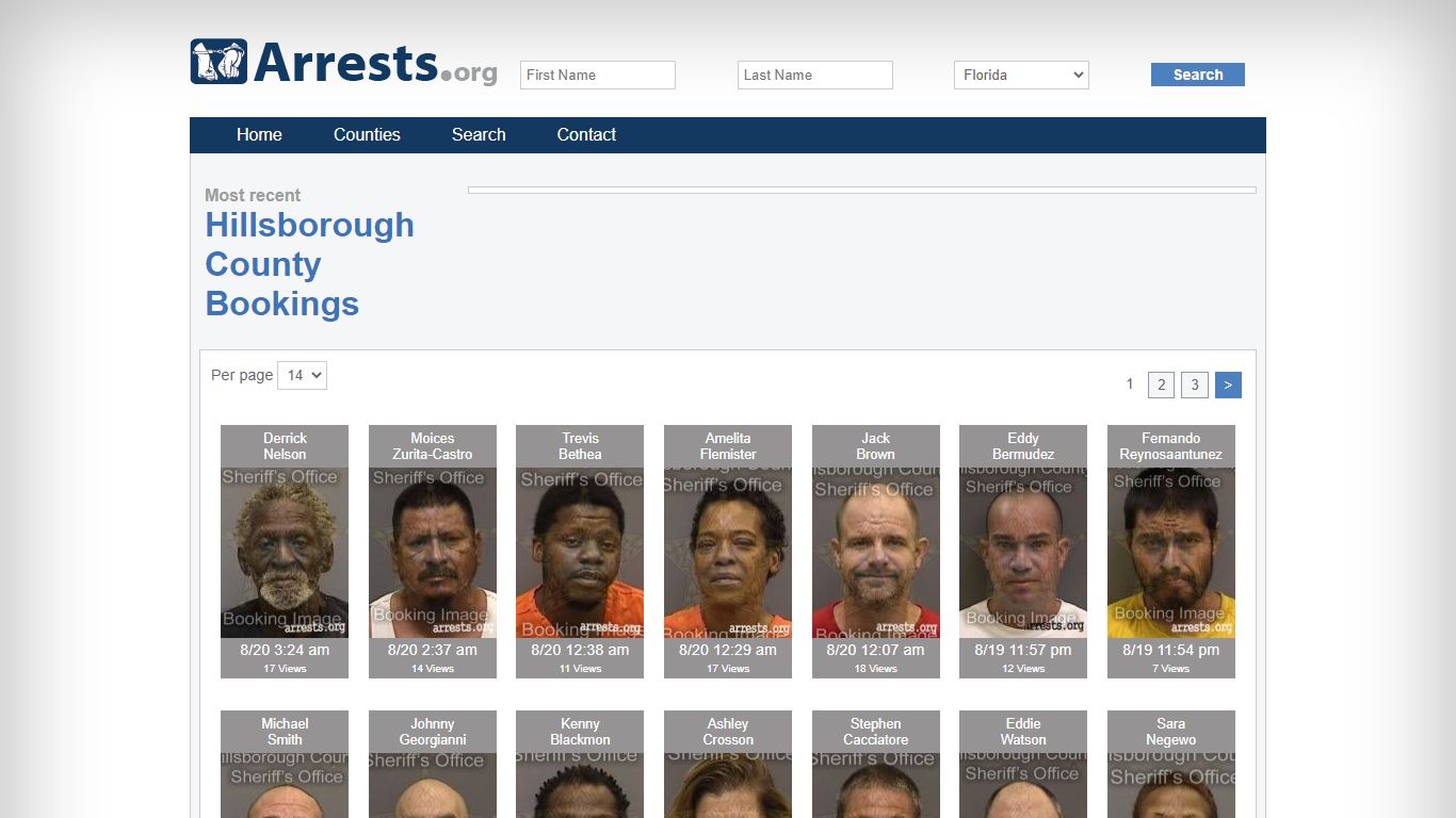 Hillsborough County Arrests and Inmate Search